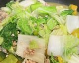 鶏ひき肉、かぼちゃ、白菜のうま煮作り方6写真