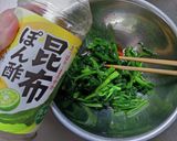 ほうれん草だけで簡単に一品～ポン酢和え作り方11写真
