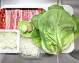 豚バラ肉の中華風焼肉をサラダ菜巻きで作り方1写真
