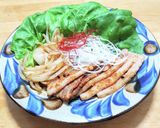 豚バラ肉の中華風焼肉をサラダ菜巻きで作り方8写真