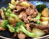 豚肉とじゃがいもの醤油ガリバタ炒め作り方6写真