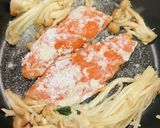 絶品♡鮭ときのこの豆乳クリーム煮作り方2写真