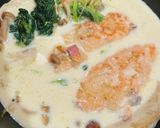 絶品♡鮭ときのこの豆乳クリーム煮作り方3写真