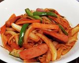 超簡単!ナポリタン風焼きそば!!作り方6写真
