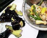 豚駒、夏野菜、味噌和え!厨房ばあばぁ!作り方4写真