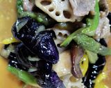 豚駒、夏野菜、味噌和え!厨房ばあばぁ!作り方6写真