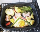 お弁当 卵と野菜の簡単グリル作り方5写真
