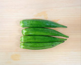オクラとみょうがのさっぱり和えおにぎり作り方1写真