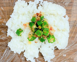 オクラとみょうがのさっぱり和えおにぎり作り方5写真