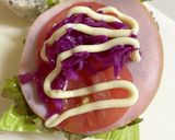 ごまチーズの蒸しパンバーガー作り方7写真
