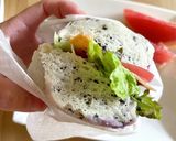 ごまチーズの蒸しパンバーガー作り方9写真