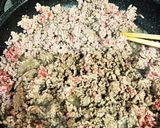 ナスとひき肉のケチャップソ－ス炒め作り方1写真