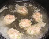 鳥の肉団子と小松菜のスープ作り方5写真