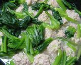 鳥の肉団子と小松菜のスープ作り方6写真