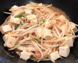 セブンPの素で簡単もやしたっぷり麻婆豆腐作り方4写真