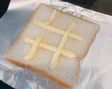 レンチンベーコン卵、ハニーチーズトースト作り方4写真