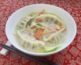 ベジ♪野菜たっぷり餃子スープ作り方3写真
