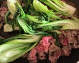 牛肉こま切れとチンゲン菜炒め♪作り方5写真