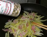大根の皮とベーコンのソテー作り方6写真