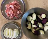 ＊なすと豚肉のみょうがだれ＊作り方1写真