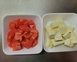 トマトと豆腐の美人サラダ作り方1写真