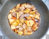豚肉（角切り）と筍と椎茸の炒め煮作り方4写真