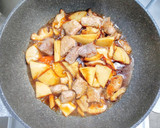 豚肉（角切り）と筍と椎茸の炒め煮作り方4写真