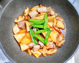 豚肉（角切り）と筍と椎茸の炒め煮作り方5写真