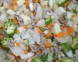 真竹とオクラのキーマカレー作り方5写真
