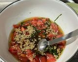 新和食トマトとしそのかけうどん胡麻油風味作り方3写真