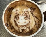 チョコソースで簡単ラテアートのカフェラテ作り方15写真