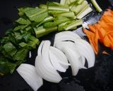 簡単！あんかけ肉野菜炒め作り方1写真