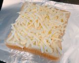 レンチンベーコン卵、ハニーチーズトースト作り方5写真