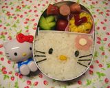 どアップ弁当！キティちゃんバージョン✿作り方3写真