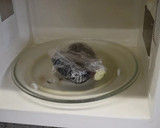 レンジで簡単♪蒸しナスの金ごま和え作り方2写真