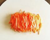 調味料は塩だけ☆人参の白ごま炒め作り方1写真