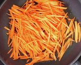 調味料は塩だけ☆人参の白ごま炒め作り方2写真