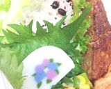 アジサイの季節のお弁当作り方1写真