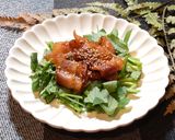 生のセリと食べる焼き肉サラダ作り方5写真