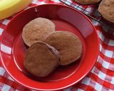 こめココでバナナ入りココアパンケーキ作り方5写真