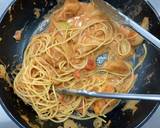 トマト味のチキンとトマトクリームのパスタ作り方4写真