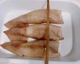 もち米無、ご飯＋餅＋つぼ抜イカで、いか飯作り方6写真