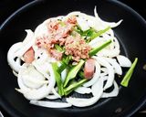 超簡単！焼肉のタレで簡単パスタ！！作り方5写真