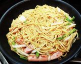 超簡単！焼肉のタレで簡単パスタ！！作り方8写真