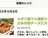 ＊ポリ袋で＊濃厚＊ささみの粉チーズピカタ作り方7写真