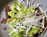 セロリ菜と茄子の肉味噌炒め作り方5写真
