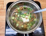 オクラとなめこのみそ汁作り方5写真