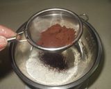 ふわふわチョコロールケーキ❤ポイント作り方1写真