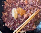 山芋の醤油麹あずきあんかけ作り方6写真