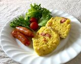 チーズとソーセージのカレー蒸しパン作り方14写真